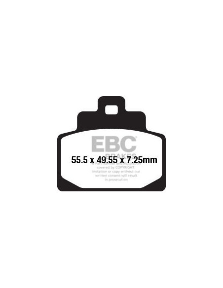 Plaquettes de frein EBC BRAKES SFA681 organique - PIAGGIO - VESPA
