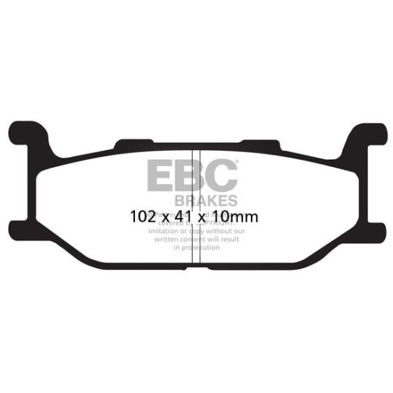 Plaquettes de frein EBC BRAKES SFAC179 organique - YAMAHA