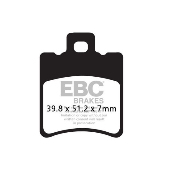 Plaquettes de frein EBC BRAKES SFAC193 organique - APRILIA - BETA - HONDA - MALAGUTI - PEUGEOT - PIAGGIO - SUZUKI - YAMAHA