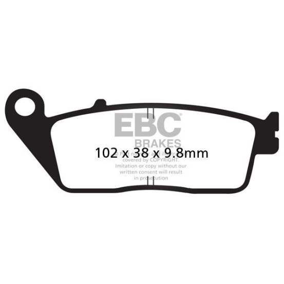 Plaquettes de frein EBC BRAKES SFAC196 organique - BMW - HONDA - YAMAHA