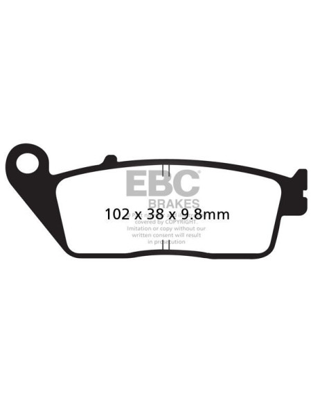 Plaquettes de frein EBC BRAKES SFAC196 organique - BMW - HONDA - YAMAHA