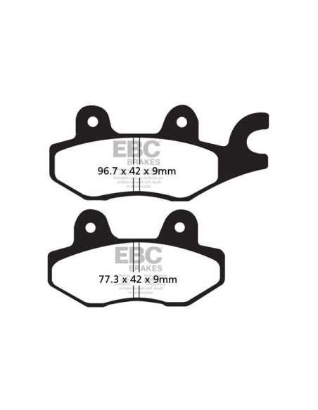 Plaquettes de frein EBC BRAKES SFAC197 organique - BENELLI - DAELIM - KEEWAY - KYMCO - SUZUKI