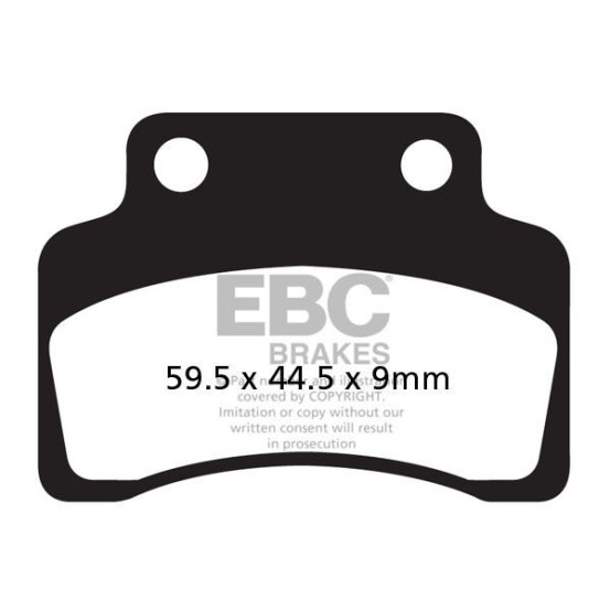 Plaquettes de frein EBC BRAKES SFAC235 organique - BENELLI - CPI - GENERIC (KSR MOTO) - KEEWAY