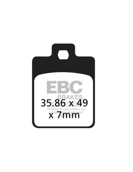 Plaquettes de frein EBC BRAKES SFAC260 organique - CPI - DERBI - GILERA - PEUGEOT - PIAGGIO - SYM - VESPA