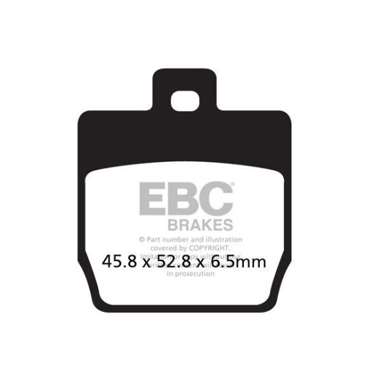 Plaquettes de frein EBC BRAKES SFAC268 organique - MBK - YAMAHA