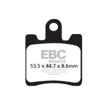 Plaquettes de frein EBC BRAKES SFAC283/4 organique - DAELIM - SUZUKI