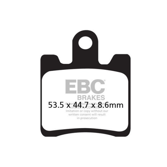Plaquettes de frein EBC BRAKES SFAC283/4 organique - DAELIM - SUZUKI