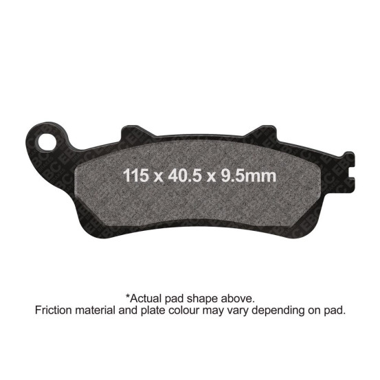 Plaquettes de frein EBC BRAKES SFAC281 organique - HONDA