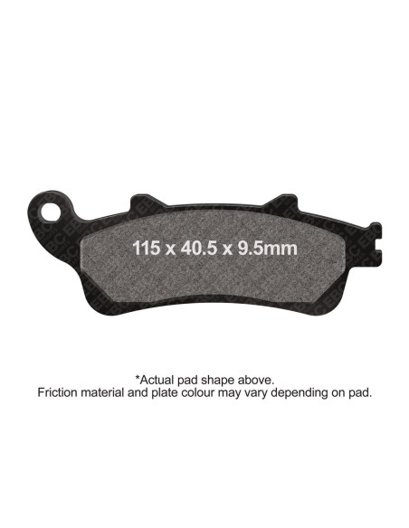 Plaquettes de frein EBC BRAKES SFAC281 organique - HONDA
