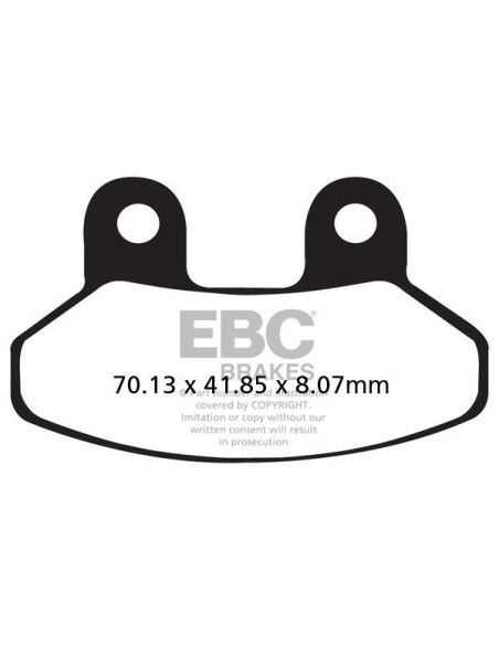 Plaquettes de frein EBC BRAKES SFAC306 organique - SYM