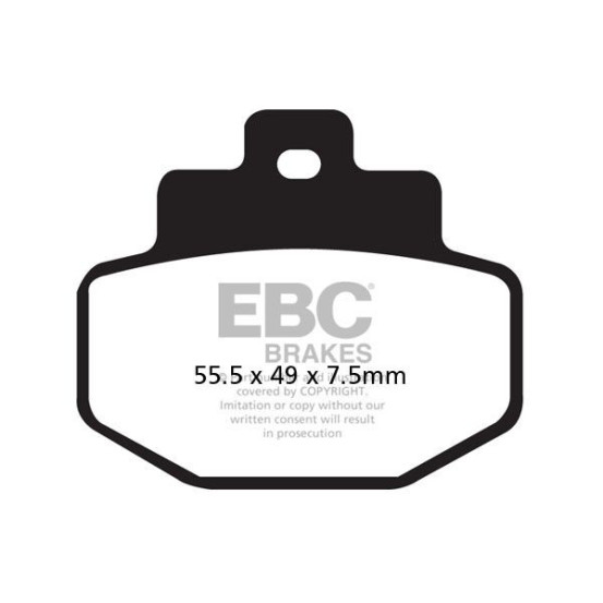 Plaquettes de frein EBC BRAKES SFAC321 organique - BENELLI - GILERA - PIAGGIO - VESPA