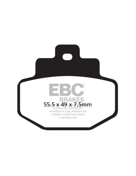 Plaquettes de frein EBC BRAKES SFAC321 organique - BENELLI - GILERA - PIAGGIO - VESPA
