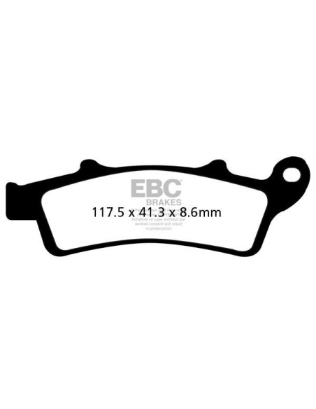 Plaquettes de frein EBC BRAKES SFAC324 organique - APRILIA - KYMCO - PIAGGIO