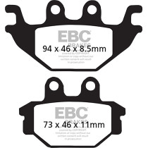 Plaquettes de frein EBC BRAKES SFAC377 organique - YAMAHA