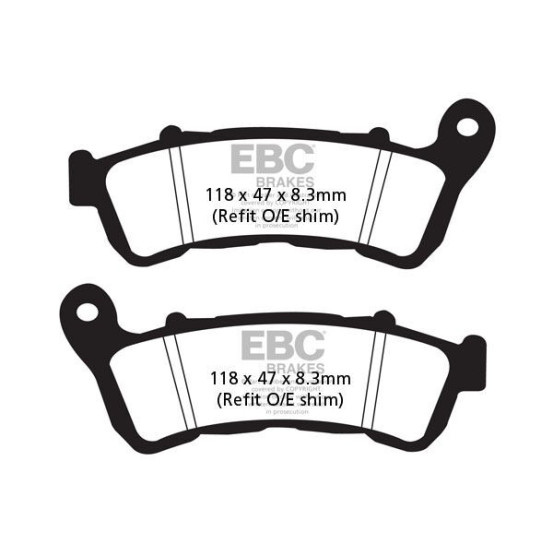 Plaquettes de frein EBC BRAKES SFAC388 organique - HONDA - SUZUKI