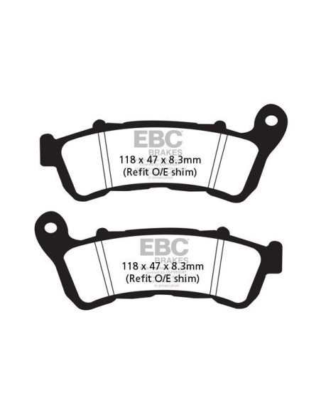 Plaquettes de frein EBC BRAKES SFAC388 organique - HONDA - SUZUKI