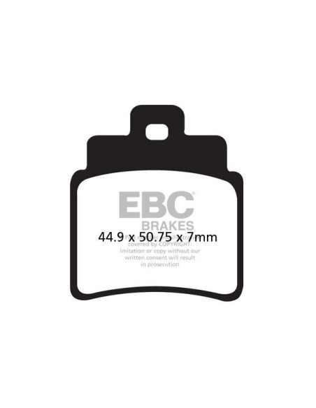 Plaquettes de frein EBC BRAKES SFAC355/4 organique - KYMCO - SYM