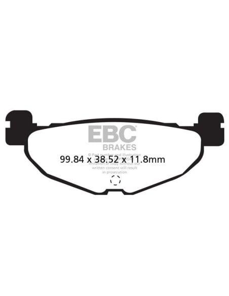 Plaquettes de frein EBC BRAKES SFAC408 organique - YAMAHA