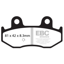 Plaquettes de frein EBC BRAKES SFAC411 organique - SUZUKI