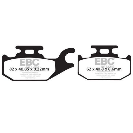 Plaquettes de frein EBC BRAKES SFAC413 organique - BENELLI - SUZUKI