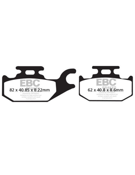 Plaquettes de frein EBC BRAKES SFAC413 organique - BENELLI - SUZUKI