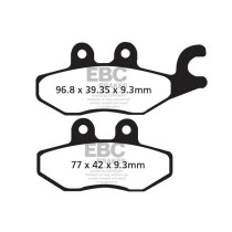 Plaquettes de frein EBC BRAKES SFAC418 organique - PIAGGIO - VESPA