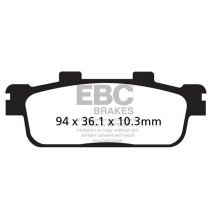 Plaquettes de frein EBC BRAKES SFAC427 organique - DAELIM - SYM