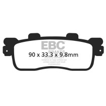 Plaquettes de frein EBC BRAKES SFAC498 organique - KAWASAKI - KYMCO
