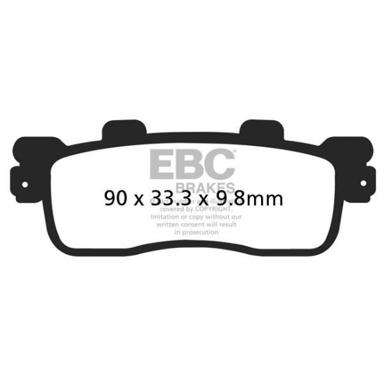 Plaquettes de frein EBC BRAKES SFAC498 organique - KAWASAKI - KYMCO