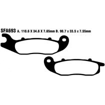 Plaquettes de frein EBC BRAKES SFAC693 organique - HONDA - PIAGGIO