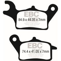 Plaquettes de frein EBC BRAKES SFAC708 organique - HONDA
