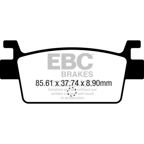 Plaquettes de frein EBC BRAKES SFAC719 organique - KYMCO