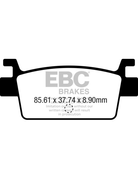 Plaquettes de frein EBC BRAKES SFAC719 organique - KYMCO