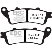 Plaquettes de frein EBC BRAKES EPFA757HH métal fritté - EPFA2612HH - HONDA