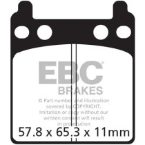 Plaquettes de frein EBC BRAKES FA032V semi métal fritté - HONDA