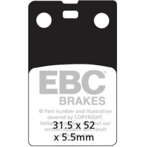 Plaquettes de frein EBC BRAKES FA099 organique - FANTIC