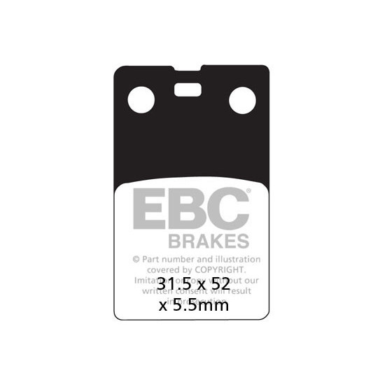 Plaquettes de frein EBC BRAKES FA099 organique - FANTIC