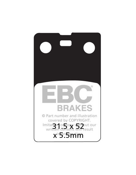 Plaquettes de frein EBC BRAKES FA099 organique - FANTIC