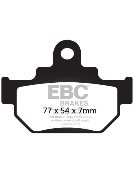 Plaquettes de frein EBC BRAKES métal fritté FA106R - SUZUKI