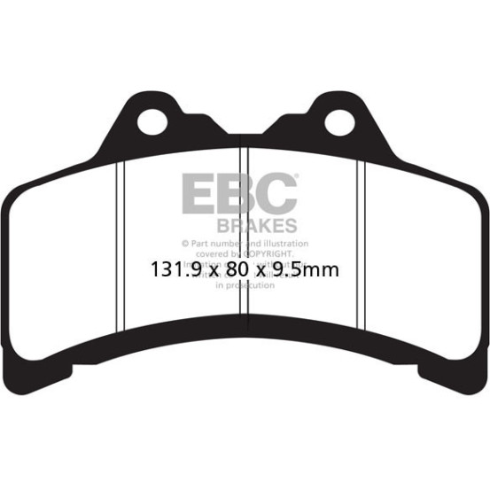 Plaquettes de frein EBC BRAKES FA191 organique - YAMAHA