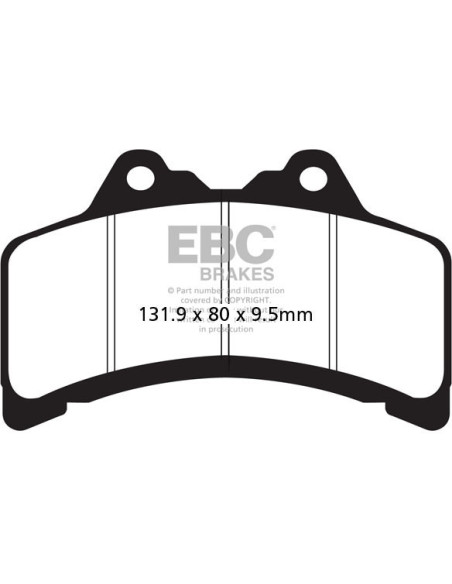 Plaquettes de frein EBC BRAKES FA191 organique - YAMAHA