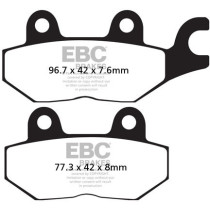 Plaquettes de frein EBC BRAKES FA215V semi métal fritté - TRIUMPH