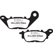 Plaquettes de frein EBC BRAKES GPFAX662HH métal fritté - carbone - YAMAHA