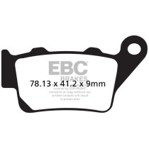 Plaquettes de frein EBC BRAKES MXS208 métal fritté - GAS GAS - HUSQVARNA - KTM - YAMAHA
