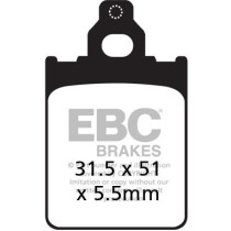 Plaquettes de frein EBC BRAKES SFAC186 organique - PIAGGIO