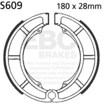 Machoires de frein EBC BRAKES S609 standards - SUZUKI