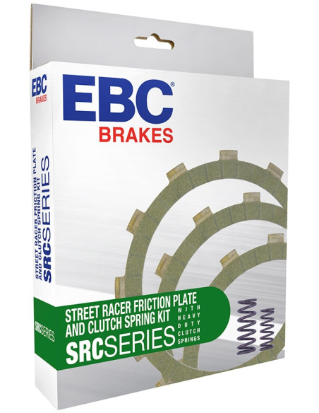 Kit disques d'embrayage garnis + ressorts EBC - SRC Aramid Fiber - SUZUKI 600 GSX-R 2008-2010