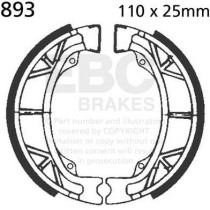 Machoires de frein EBC BRAKES 893 standards - APRILIA - BENELLI - BETA - PEUGEOT - SYM