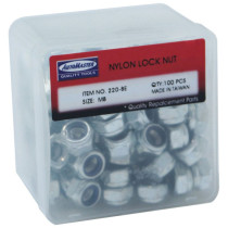Boîte de 100 écrous frein 6 pans Nylstop M8