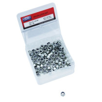 Boîte de 100 écrous frein 6 pans Nylstop M5